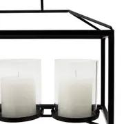 SUPORTE VELA TRIPLO LUMINNA - PRETO/INCOLOR - Foto 5