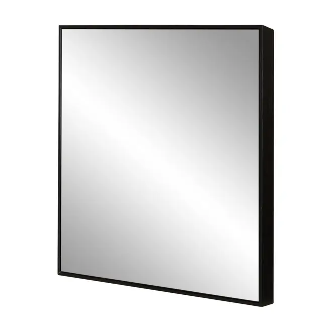 ESPELHO 45 CM X 45 CM QUADRILÁTERO - PRETO - Foto 2