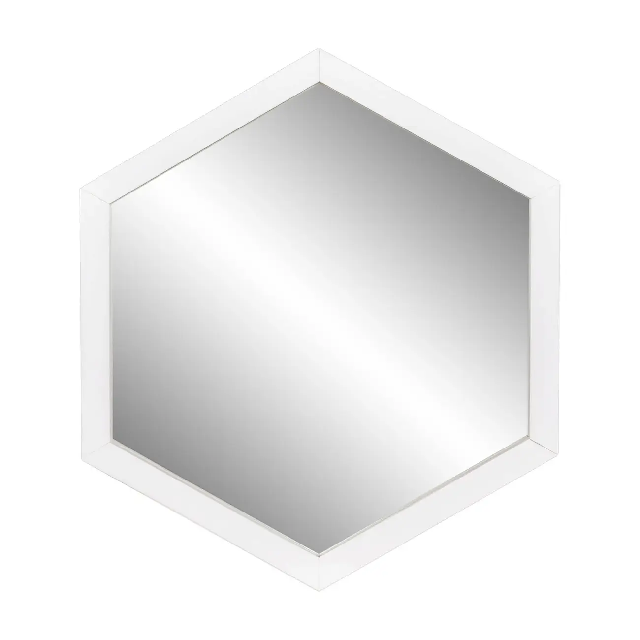 ESPELHO 33 CM X 38 CM HEXAGON - BRANCO - Foto 1