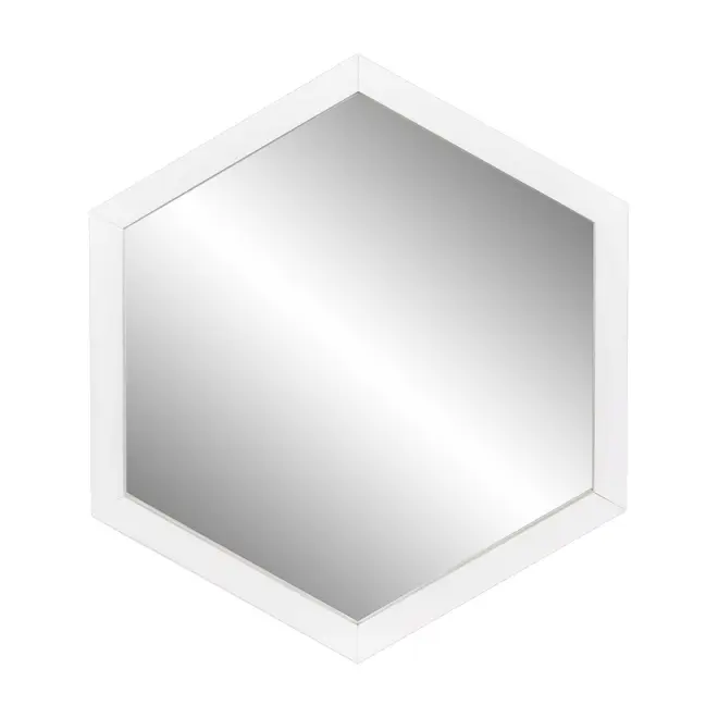 ESPELHO 33 CM X 38 CM HEXAGON - BRANCO - Foto 1