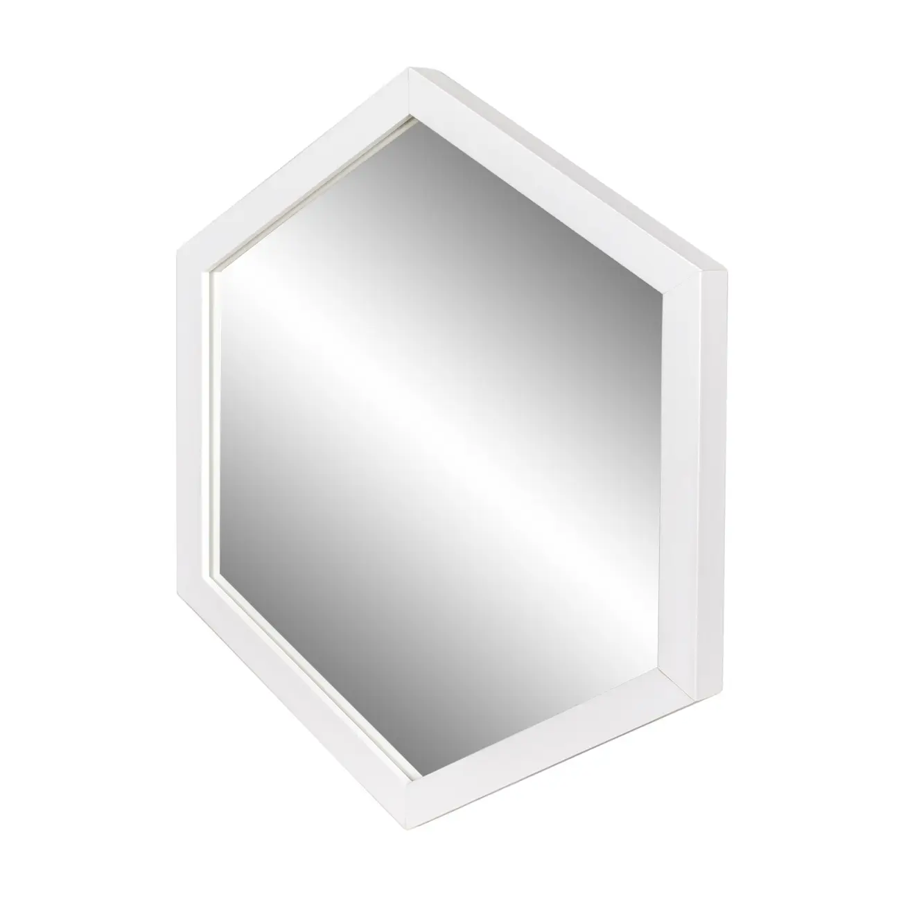 ESPELHO 33 CM X 38 CM HEXAGON - BRANCO - Foto 2