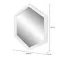 ESPELHO 33 CM X 38 CM HEXAGON - BRANCO - Foto 5