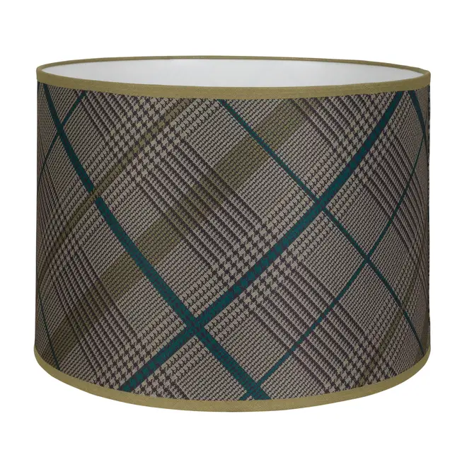 CÚPULA H PLAID 25 CM X 35 CM - CREAM/ENGLISH GREEN - Foto 2