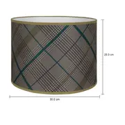 CÚPULA H PLAID 25 CM X 35 CM - CREAM/ENGLISH GREEN - Foto 4