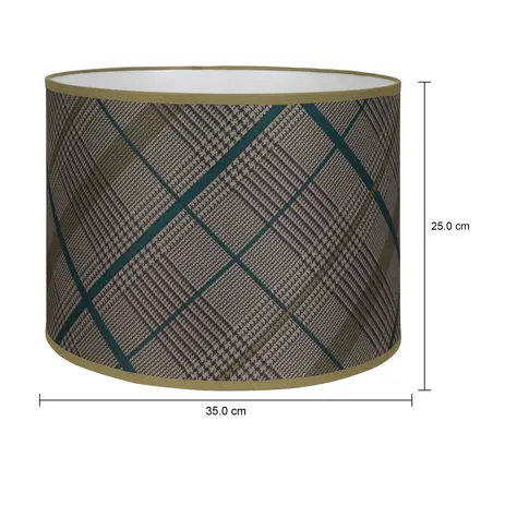 Imagem com medidas do produto CÚPULA H PLAID 25 CM X 35 CM