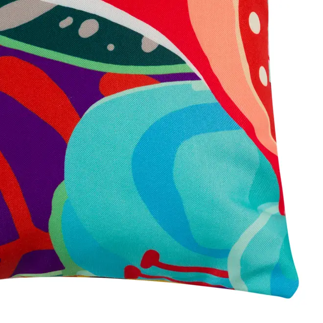 ALMOFADA 32 CM X 50 CM FLORESCER - SORBET DE MENTA/MULTICOR - Foto 3