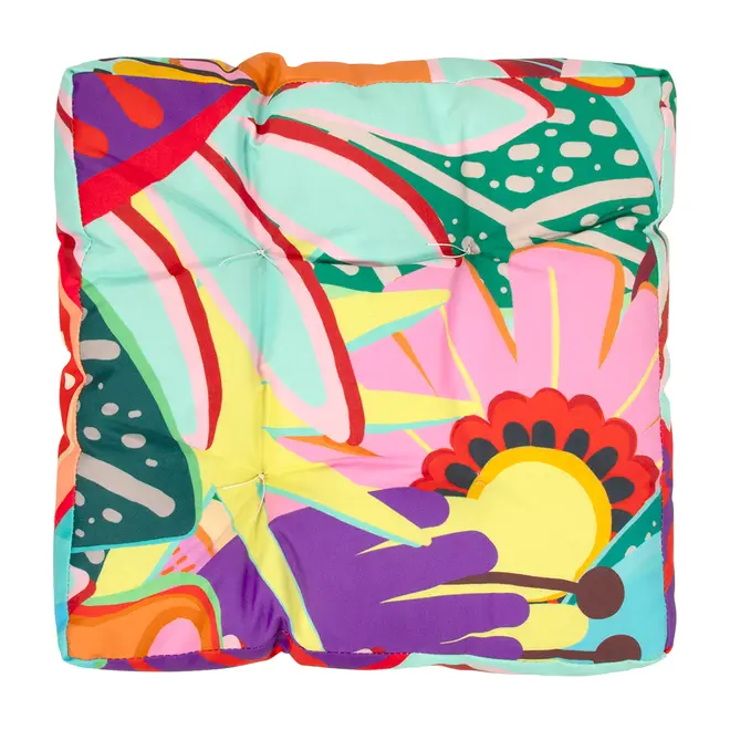 FUTTON 40 CM X 40 CM FLORESCER - SORBET DE MENTA/MULTICOR - Foto 1