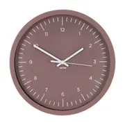 RELÓGIO DE PAREDE 36 CM EPHEMERAL - RUBY MOCHA/BRANCO - Foto 1