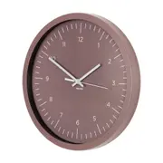 RELÓGIO DE PAREDE 36 CM EPHEMERAL - RUBY MOCHA/BRANCO - Foto 2