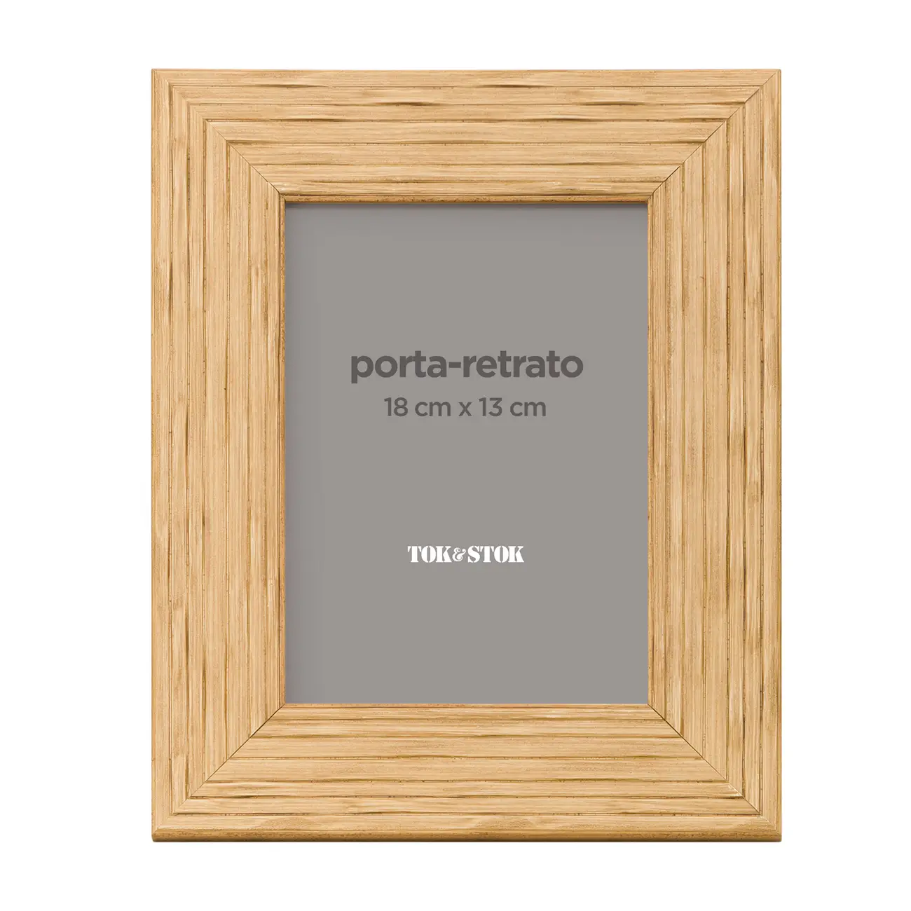 PORTA-RETRATO 13 CM X 18 CM CAMBUCÁ - AMÊNDOA - Foto 1