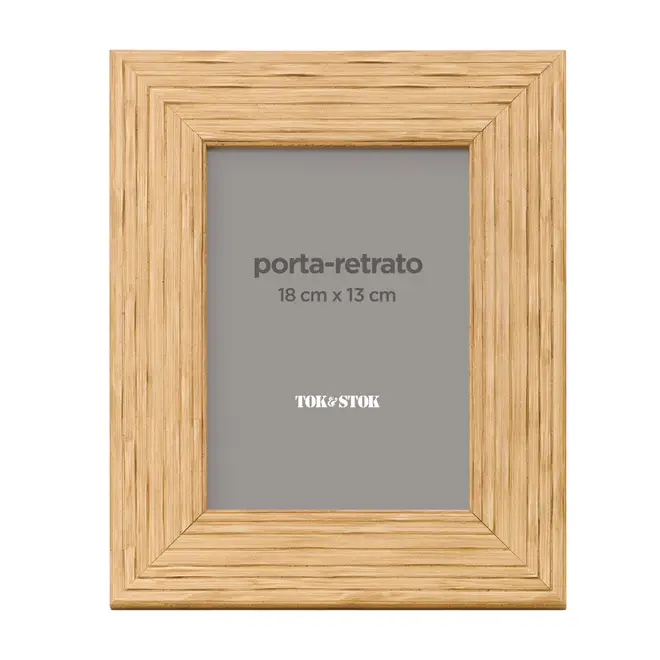 PORTA-RETRATO 13 CM X 18 CM CAMBUCÁ - AMÊNDOA - Foto 1
