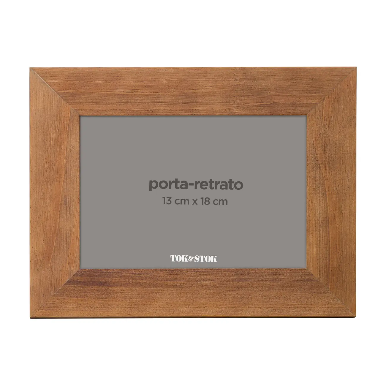 PORTA-RETRATO 13 CM X 18 CM GUANANDI - ENCERADO CASTANHO - Foto 3
