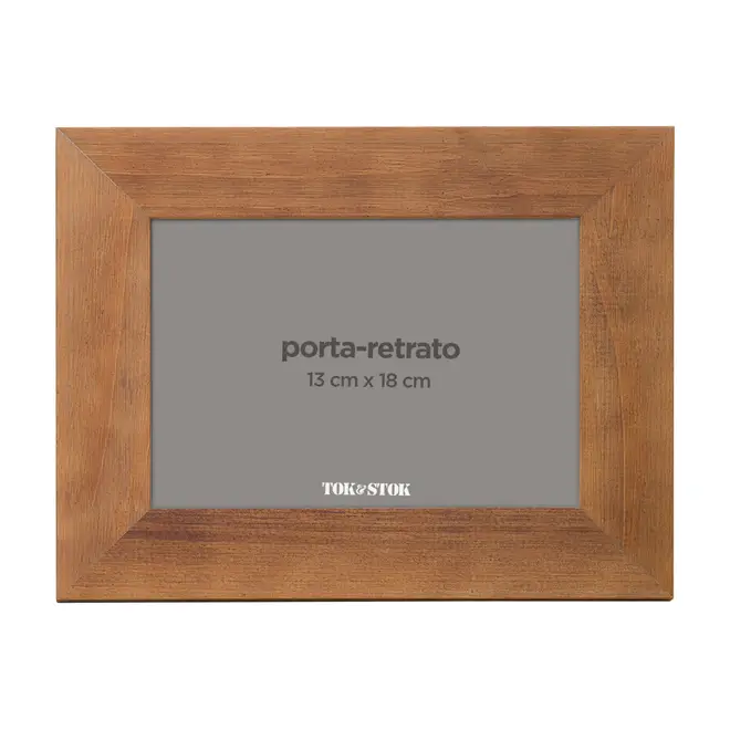 PORTA-RETRATO 13 CM X 18 CM GUANANDI - ENCERADO CASTANHO - Foto 3