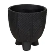 CACHEPÔ 17 CM DIIRAD - PRETO - Foto 1
