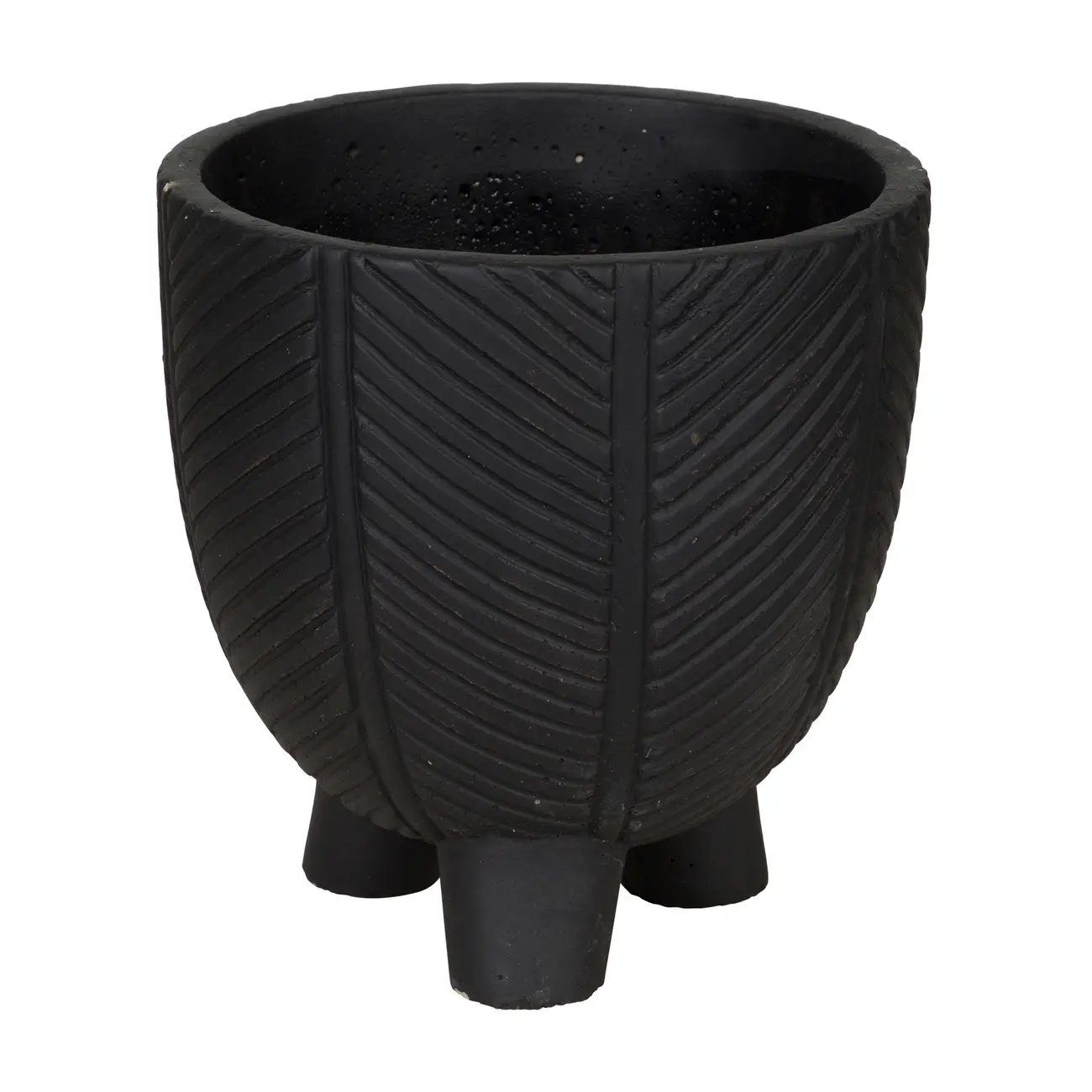 CACHEPÔ 17 CM DIIRAD - PRETO - Foto 1