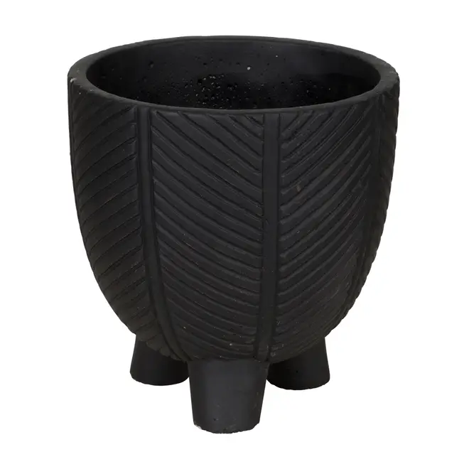 CACHEPÔ 17 CM DIIRAD - PRETO - Foto 1