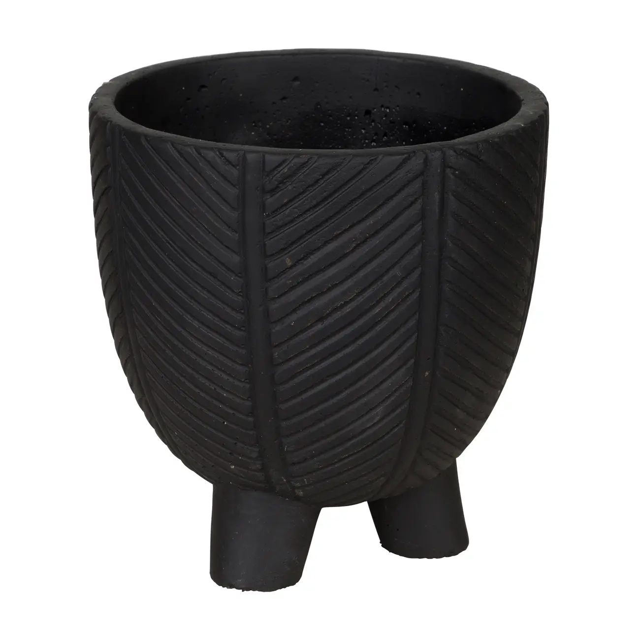CACHEPÔ 17 CM DIIRAD - PRETO - Foto 2