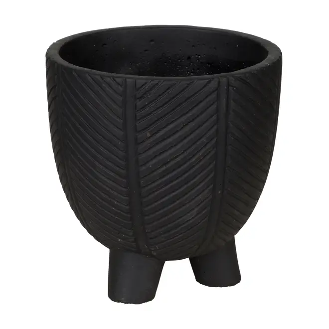 CACHEPÔ 17 CM DIIRAD - PRETO - Foto 2