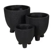 CACHEPÔ 17 CM DIIRAD - PRETO - Foto 4