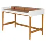 ESCRIVANINHA 1,30 M X 65 CM PILARES - TAUARI/BRANCO - Foto 2