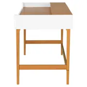 ESCRIVANINHA 1,30 M X 65 CM PILARES - TAUARI/BRANCO - Foto 5