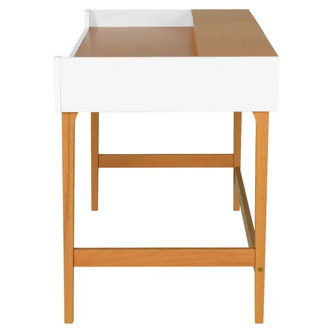 ESCRIVANINHA 1,30 M X 65 CM PILARES - TAUARI/BRANCO - Foto 5