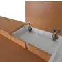 ESCRIVANINHA 1,30 M X 65 CM PILARES - TAUARI/BRANCO - Foto 8