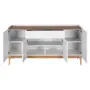 BUFFET 4 PORTAS/2 GAVETAS 1,60 M X 47 CM PILARES - BRANCO/TAUARI - Foto 4