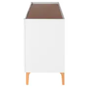 BUFFET 4 PORTAS/2 GAVETAS 1,60 M X 47 CM PILARES - BRANCO/TAUARI - Foto 5