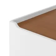 BUFFET 4 PORTAS/2 GAVETAS 1,60 M X 47 CM PILARES - BRANCO/TAUARI - Foto 8