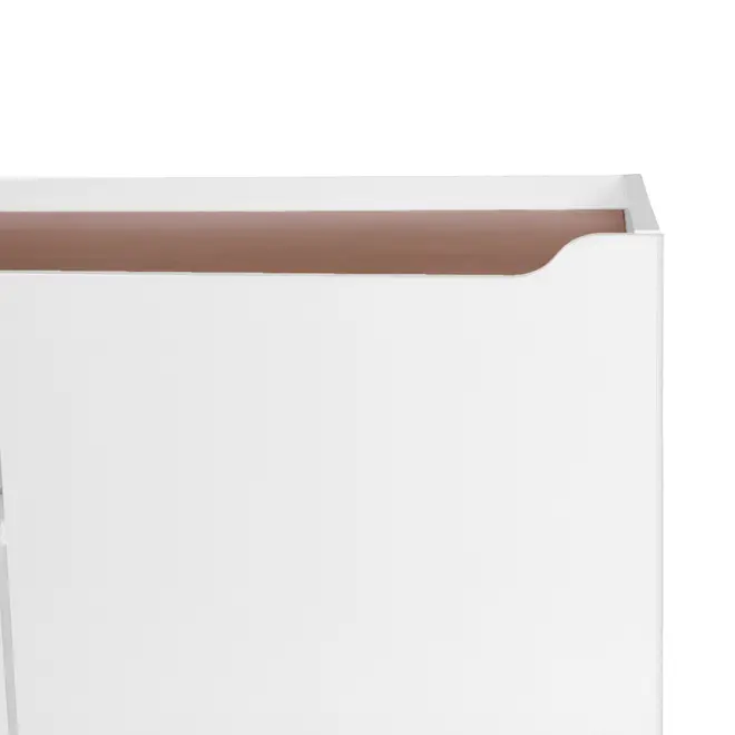 BUFFET 4 PORTAS/2 GAVETAS 1,60 M X 47 CM PILARES - BRANCO/TAUARI - Foto 9