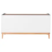 BUFFET 4 PORTAS/2 GAVETAS 1,60 M X 47 CM PILARES - BRANCO/TAUARI - Foto 12