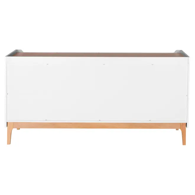 BUFFET 4 PORTAS/2 GAVETAS 1,60 M X 47 CM PILARES - BRANCO/TAUARI - Foto 12