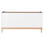 BUFFET 4 PORTAS/2 GAVETAS 1,60 M X 47 CM PILARES - BRANCO/TAUARI - Foto 12
