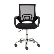 TECH CADEIRA HOME OFFICE - CROMADO/PRETO - Foto 2