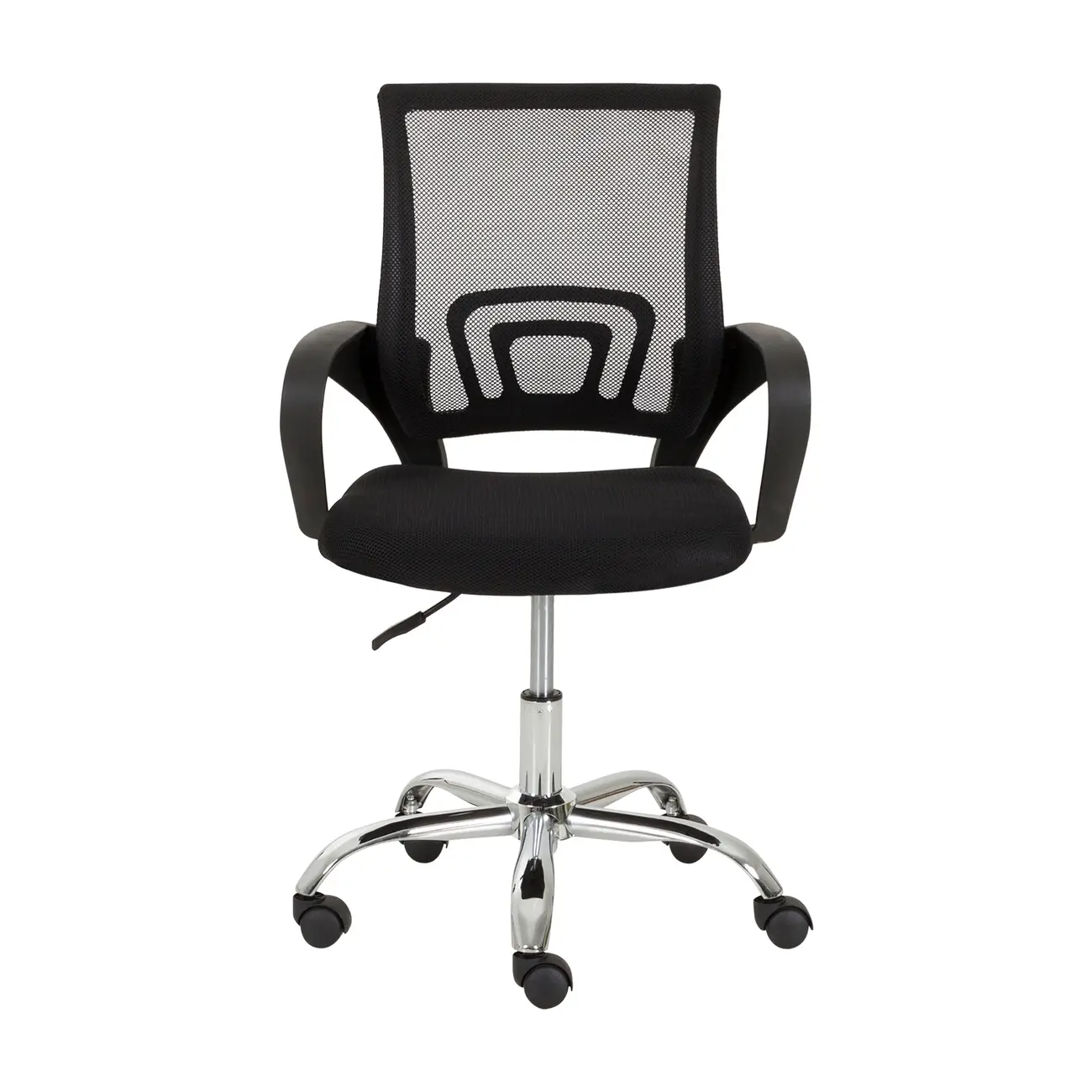 TECH CADEIRA HOME OFFICE - CROMADO/PRETO - Foto 2