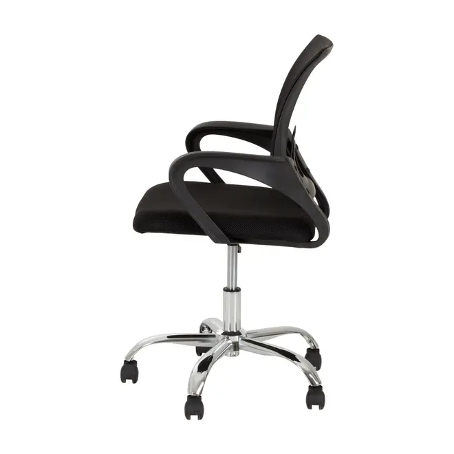 TECH CADEIRA HOME OFFICE - CROMADO/PRETO - Foto 3