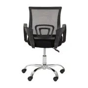 TECH CADEIRA HOME OFFICE - CROMADO/PRETO - Foto 4