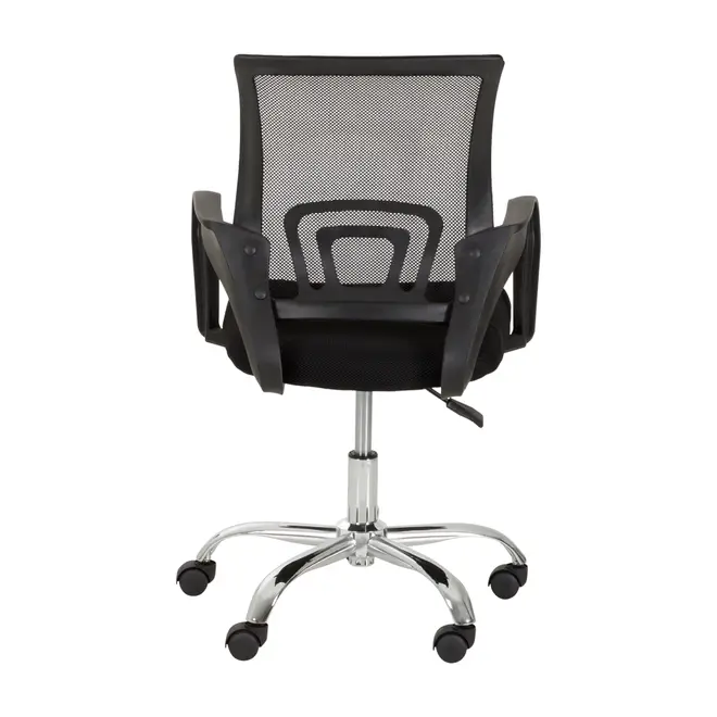 TECH CADEIRA HOME OFFICE - CROMADO/PRETO - Foto 4