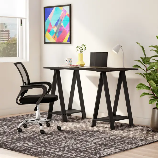 TECH CADEIRA HOME OFFICE - CROMADO/PRETO - Foto 10