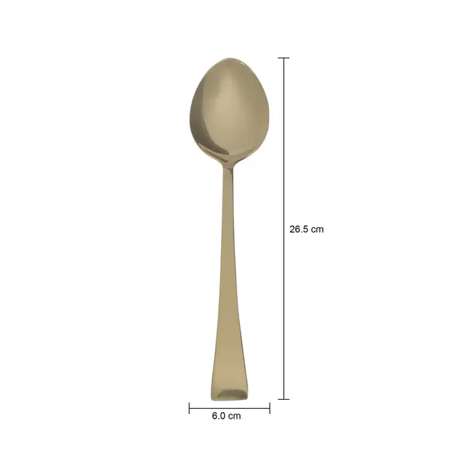 COLHER 26 CM HASLER - DOURADO - Foto 5