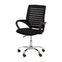 FREST CADEIRA HOME OFFICE - CROMADO/PRETO - Foto 1