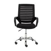 FREST CADEIRA HOME OFFICE - CROMADO/PRETO - Foto 2