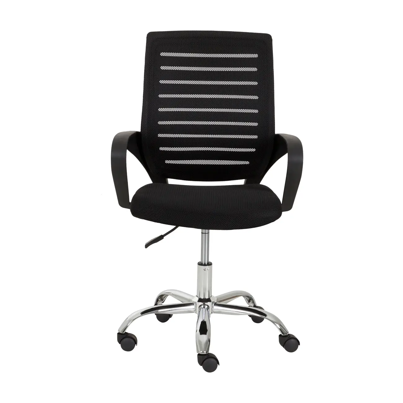 FREST CADEIRA HOME OFFICE - CROMADO/PRETO - Foto 2
