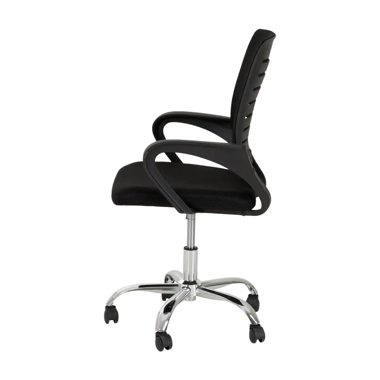 FREST CADEIRA HOME OFFICE - CROMADO/PRETO - Foto 3