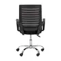 FREST CADEIRA HOME OFFICE - CROMADO/PRETO - Foto 4