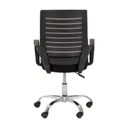 FREST CADEIRA HOME OFFICE - CROMADO/PRETO - Foto 4