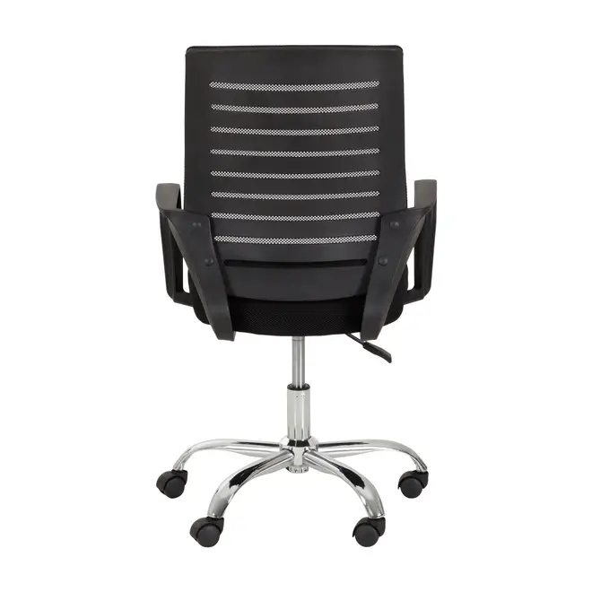 FREST CADEIRA HOME OFFICE - CROMADO/PRETO - Foto 4