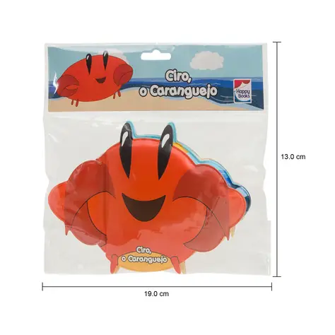 Imagem com medidas do produto LIVRO AMIGOS DA ÁGUA: CIRO, O CARANGUEJO