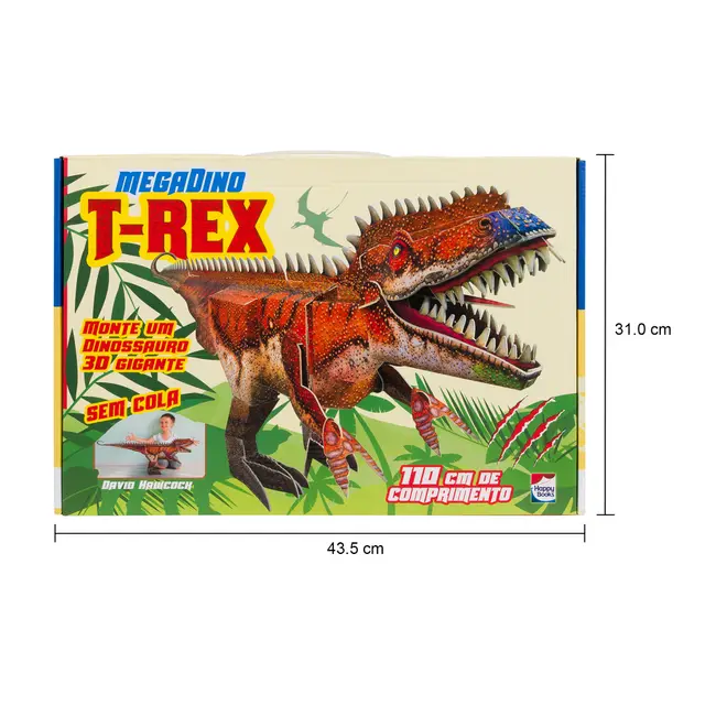 LIVRO MEGADINO: T-REX - MULTICOR - Foto 13